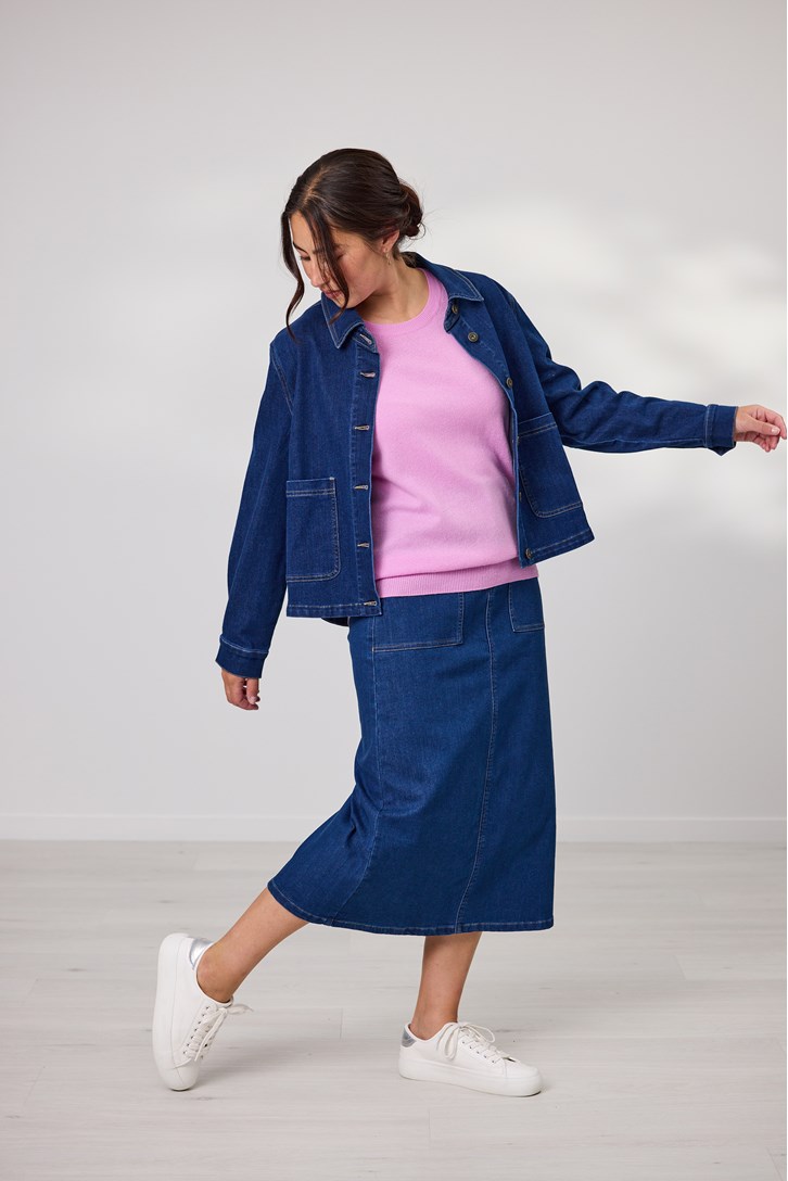 MARYLIN DENIM SKIRT
